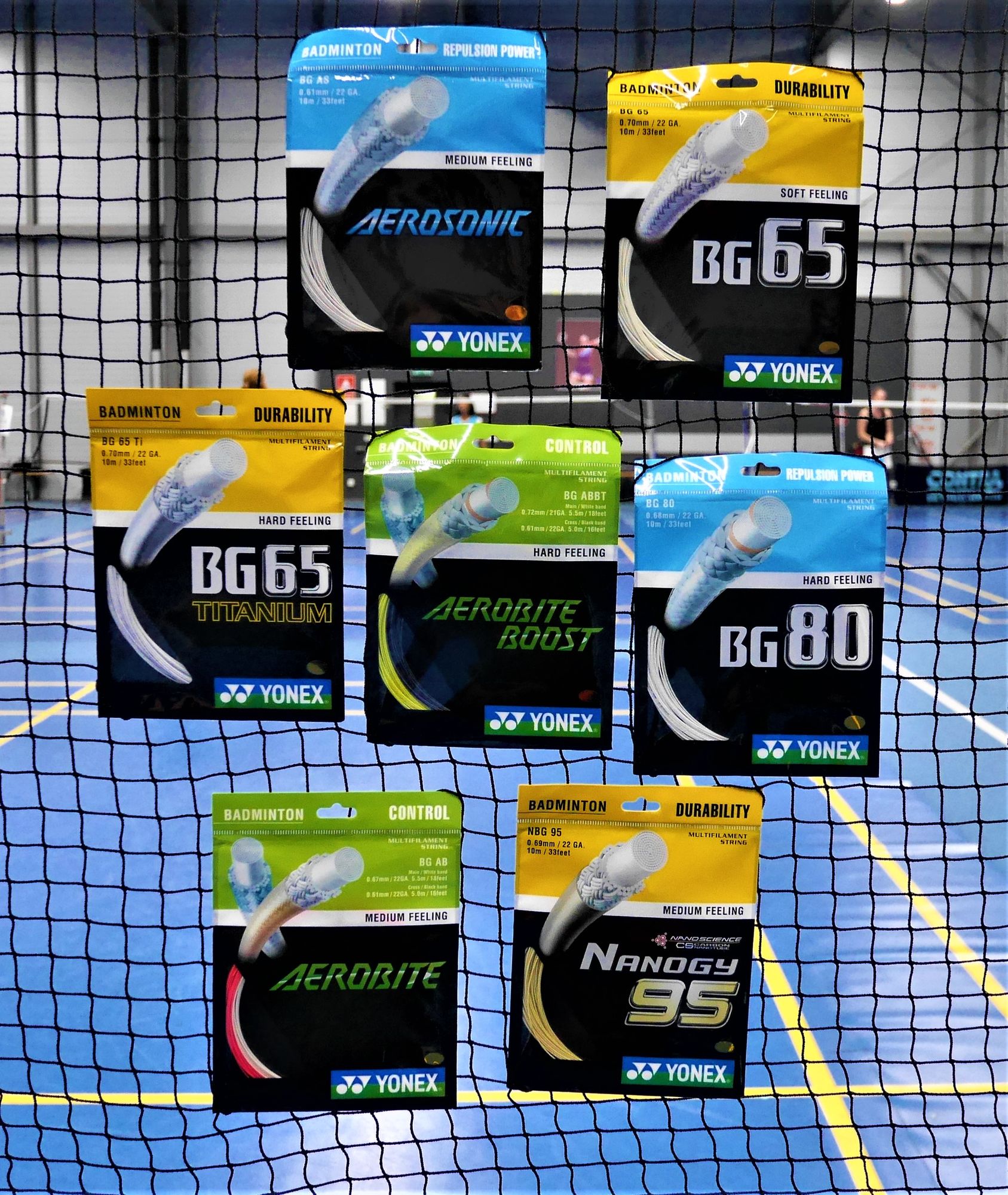YONEX BG 65 200m Rolle die beliebtesten Badmintonsaite mit Farbauswahl 