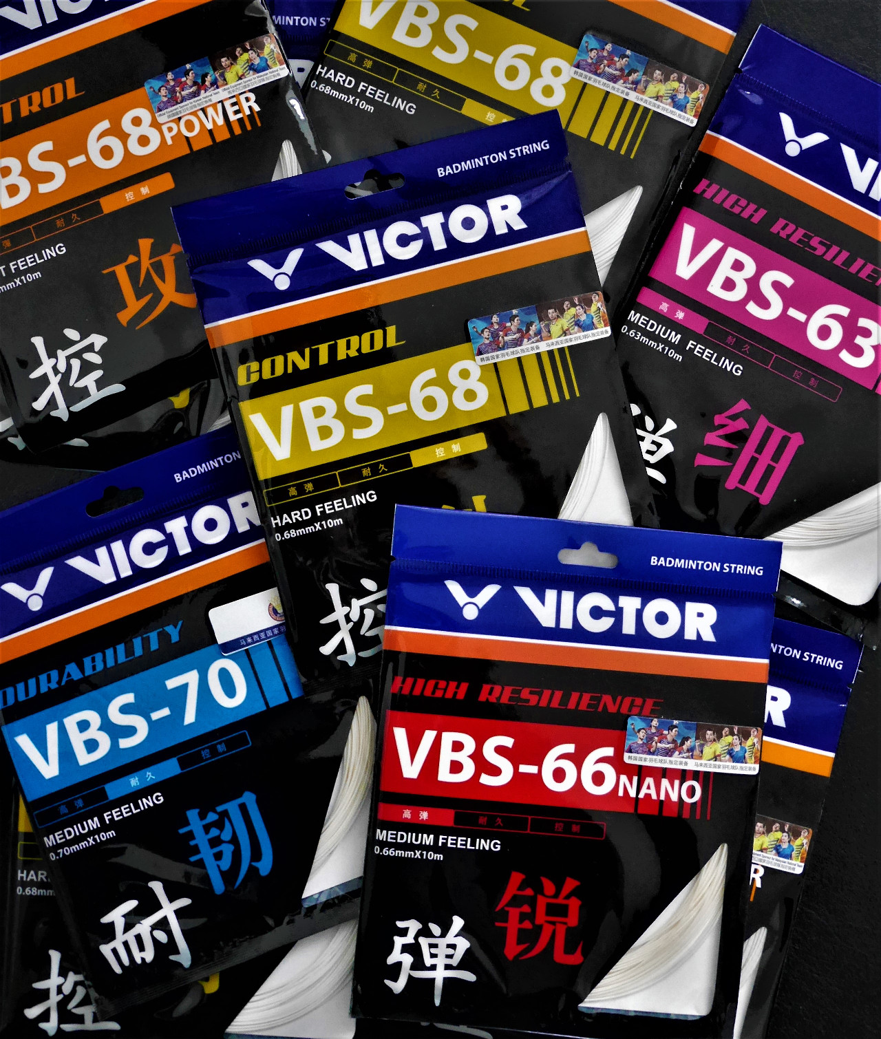 Victor VBS-66 Nano Badminton String (Blue)
